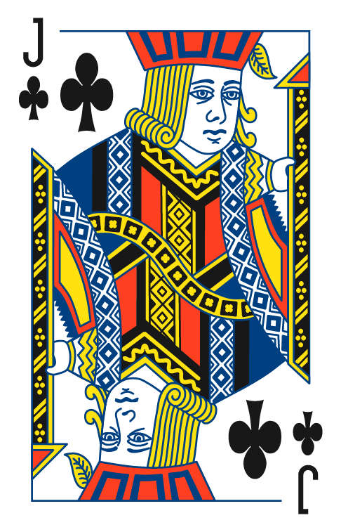 Jack of clubs card